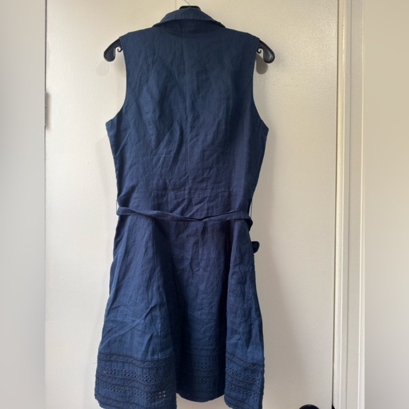 Tahari Navy Sleeveless Mini Dress - Picture 7 of 13